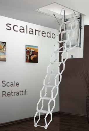 scale retrattili da soffitto a pantografo