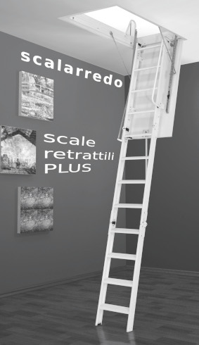 scala retrattile plus rigida